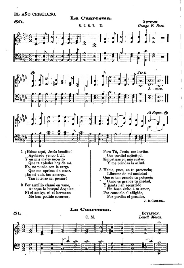 Himnario provisional con los cánticos: Según el uso de la Iglesia Episcopal Americana, para Congregaciones Españoles page 46