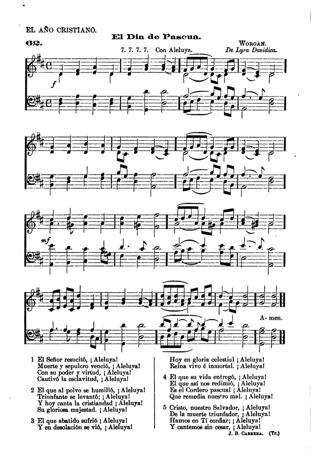 Himnario provisional con los cánticos: Según el uso de la Iglesia Episcopal Americana, para Congregaciones Españoles page 54