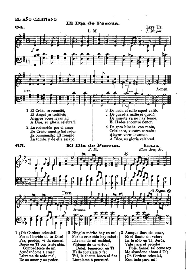 Himnario provisional con los cánticos: Según el uso de la Iglesia Episcopal Americana, para Congregaciones Españoles page 56