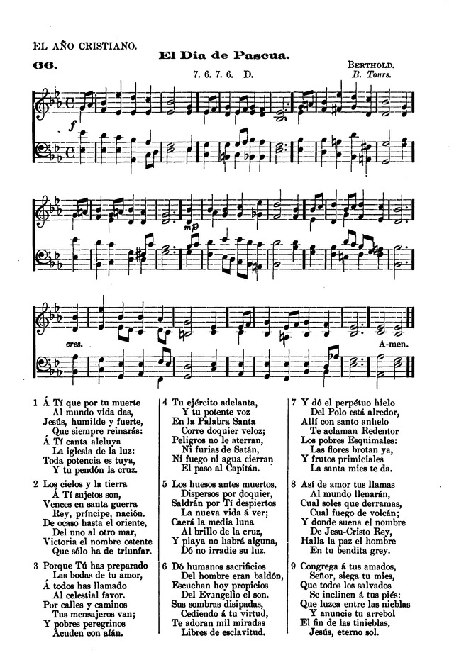 Himnario provisional con los cánticos: Según el uso de la Iglesia Episcopal Americana, para Congregaciones Españoles page 57