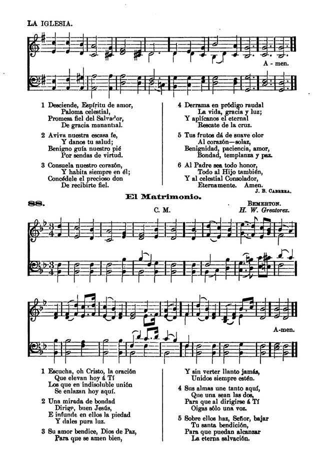 Himnario provisional con los cánticos: Según el uso de la Iglesia Episcopal Americana, para Congregaciones Españoles page 75