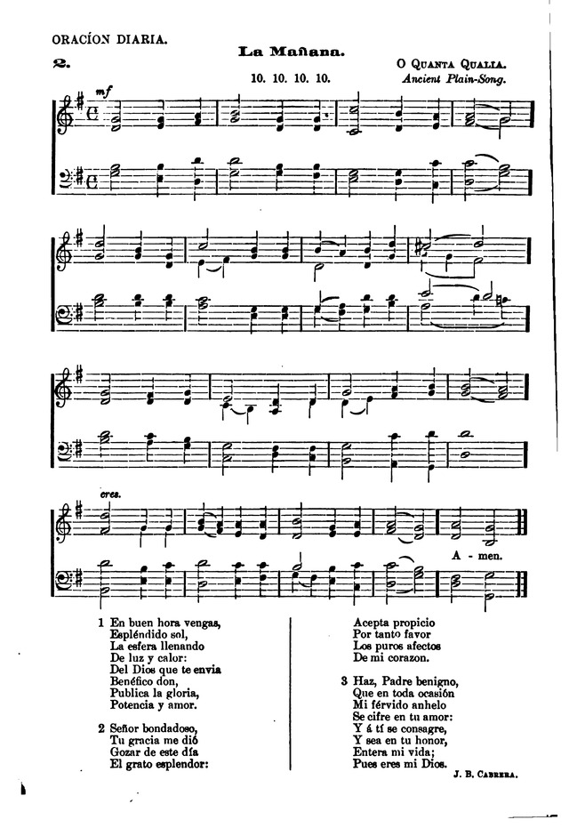 Himnario provisional con los cánticos: Según el uso de la Iglesia Episcopal Americana, para Congregaciones Españoles page 8