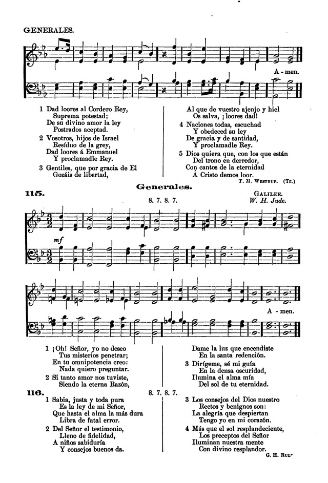 Himnario provisional con los cánticos: Según el uso de la Iglesia Episcopal Americana, para Congregaciones Españoles page 93