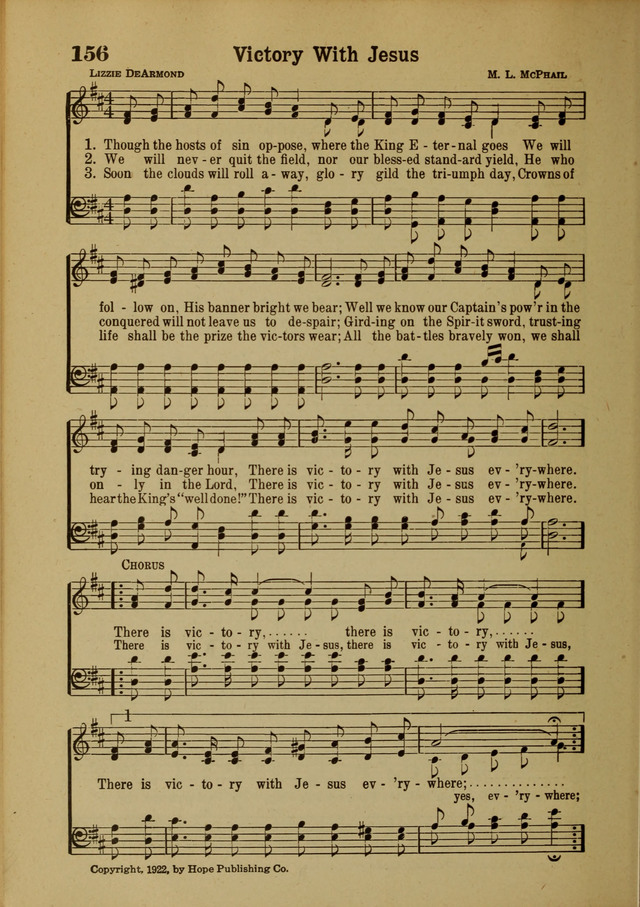Hymns of Praise: for the Church and Sunday School page 156