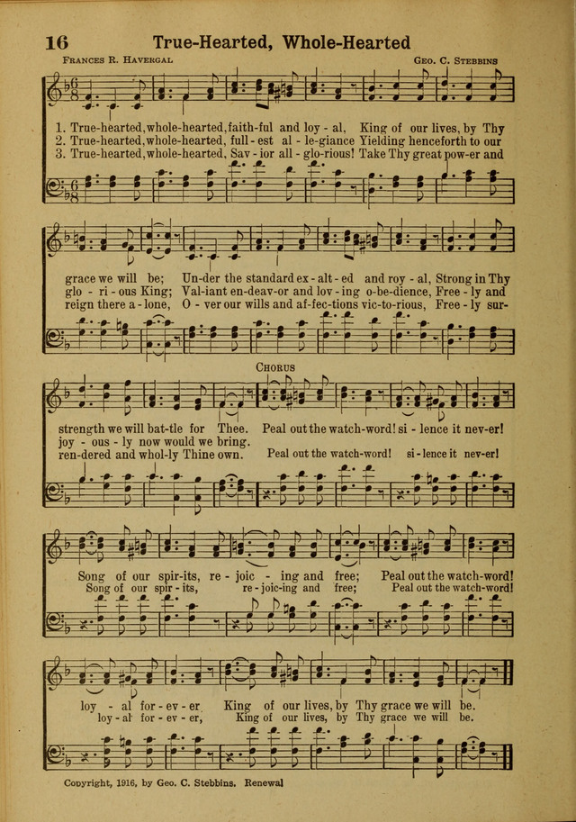 Hymns of Praise: for the Church and Sunday School page 16
