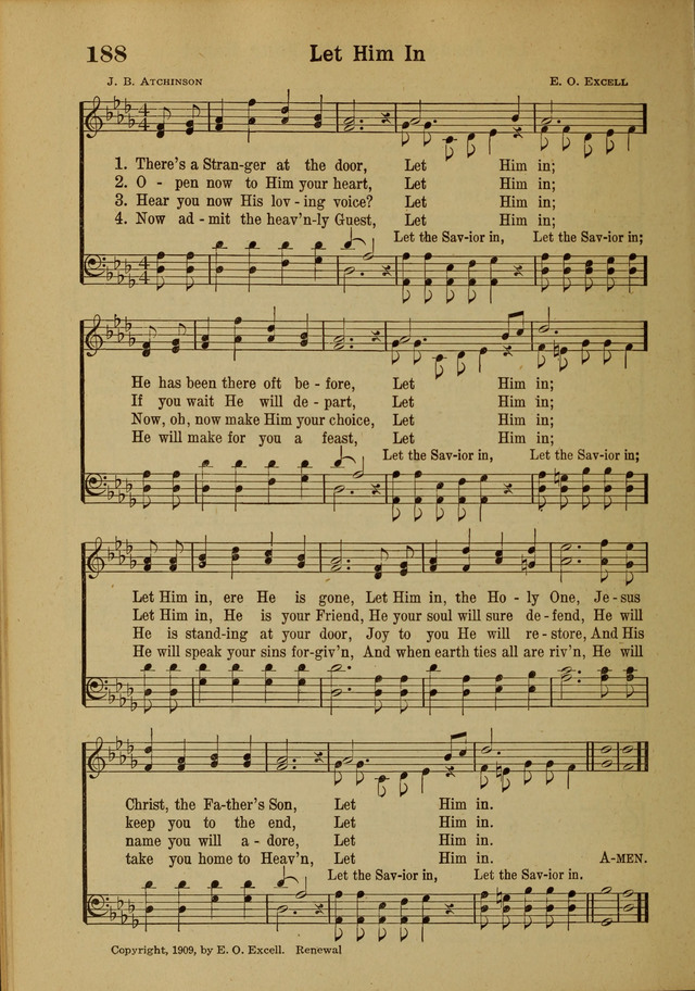Hymns of Praise: for the Church and Sunday School page 188