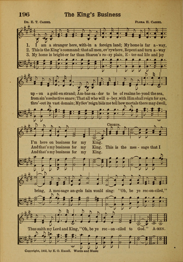 Hymns of Praise: for the Church and Sunday School page 196