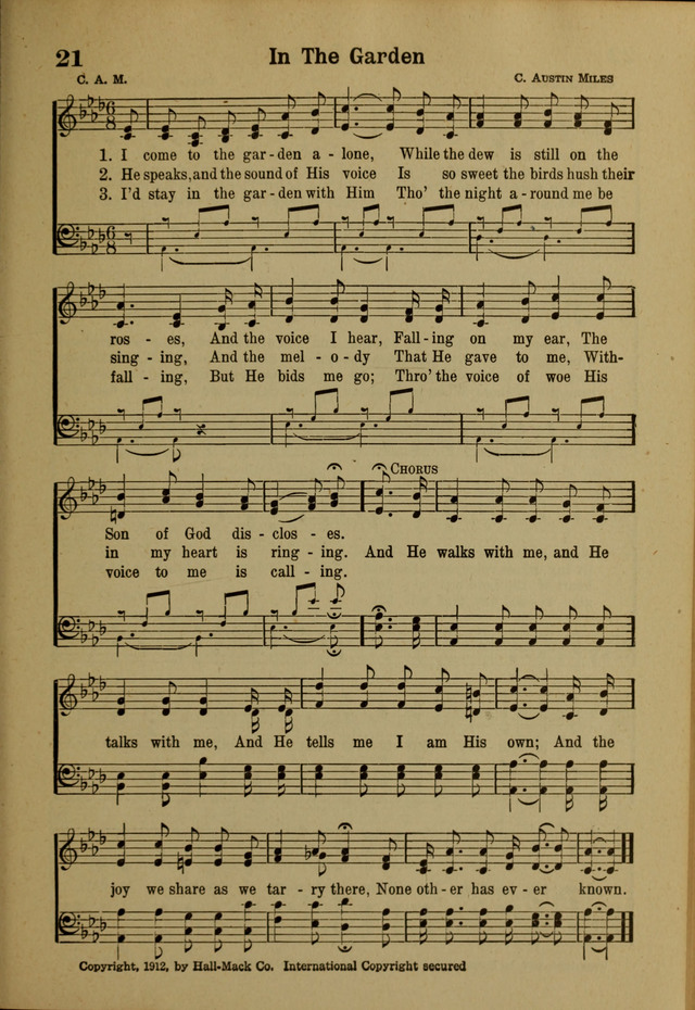 Hymns of Praise: for the Church and Sunday School page 21