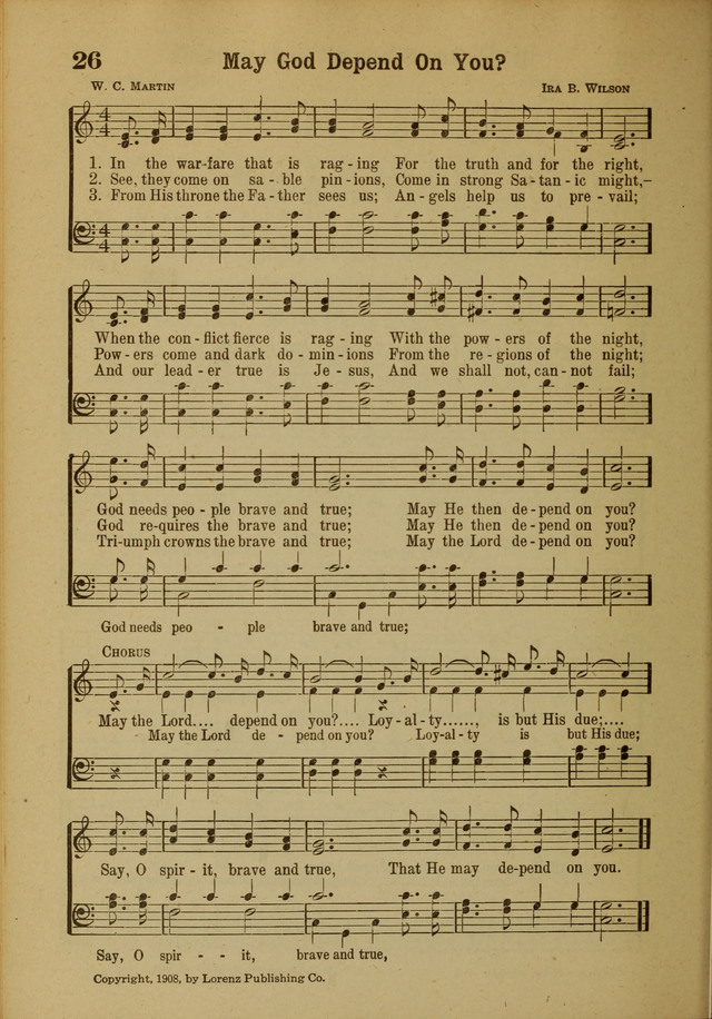 Hymns of Praise: for the Church and Sunday School page 26