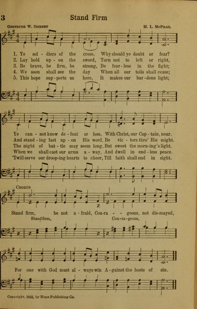 Hymns of Praise: for the Church and Sunday School page 3