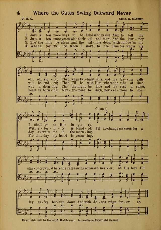 Hymns of Praise: for the Church and Sunday School page 4