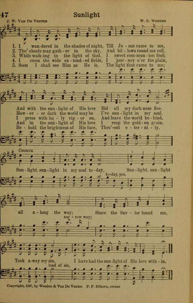 Hymns of Praise: for the Church and Sunday School page 47