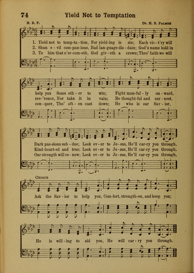 Hymns of Praise: for the Church and Sunday School page 74