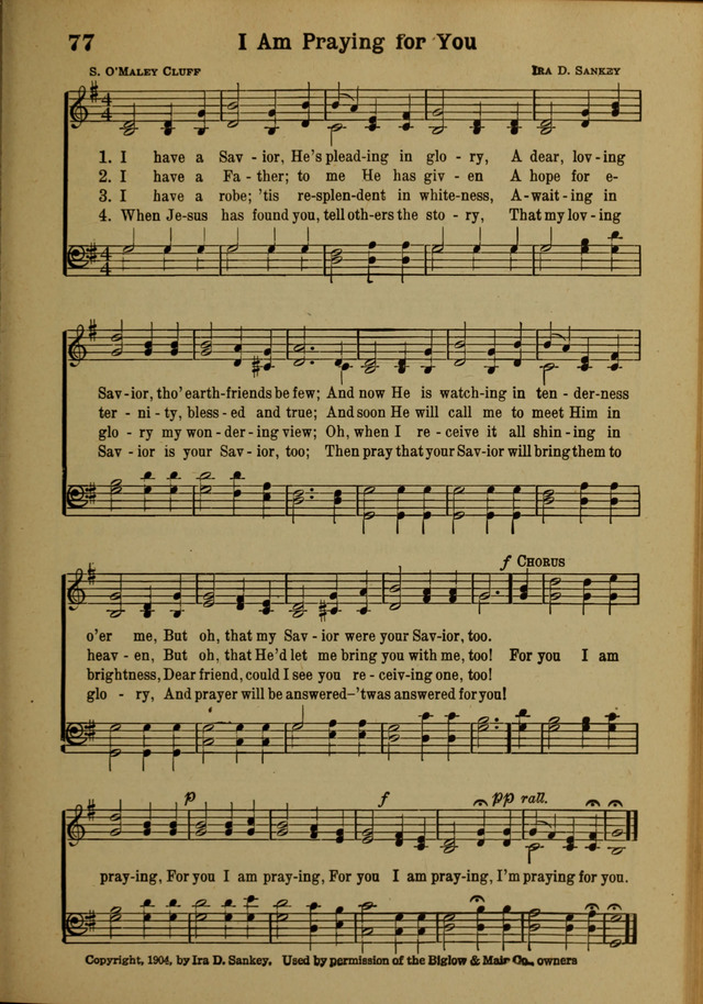 Hymns of Praise: for the Church and Sunday School page 77