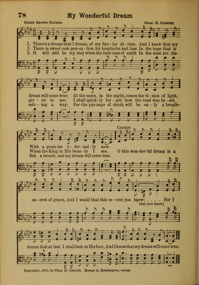 Hymns of Praise: for the Church and Sunday School page 78