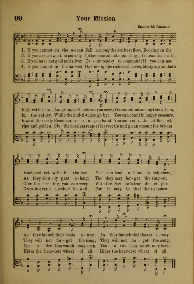 Hymns of Praise: for the Church and Sunday School page 99