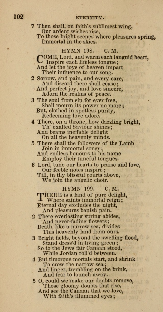 Hymns of the Protestant Episcopal Church of the United States, as authorized by the General Convention: with an additional selection page 102