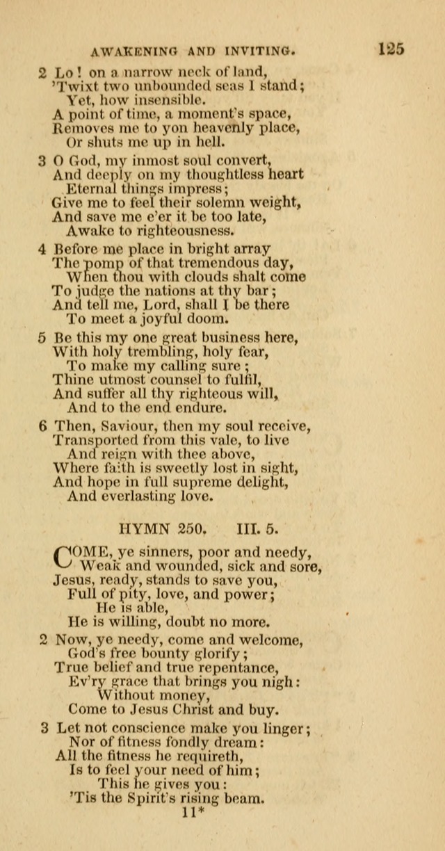 Hymns of the Protestant Episcopal Church of the United States, as authorized by the General Convention: with an additional selection page 125