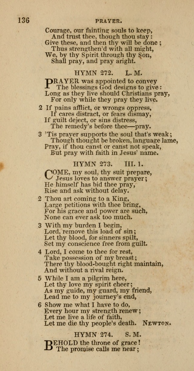 Hymns of the Protestant Episcopal Church of the United States, as authorized by the General Convention: with an additional selection page 136