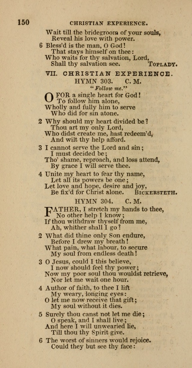 Hymns of the Protestant Episcopal Church of the United States, as authorized by the General Convention: with an additional selection page 150