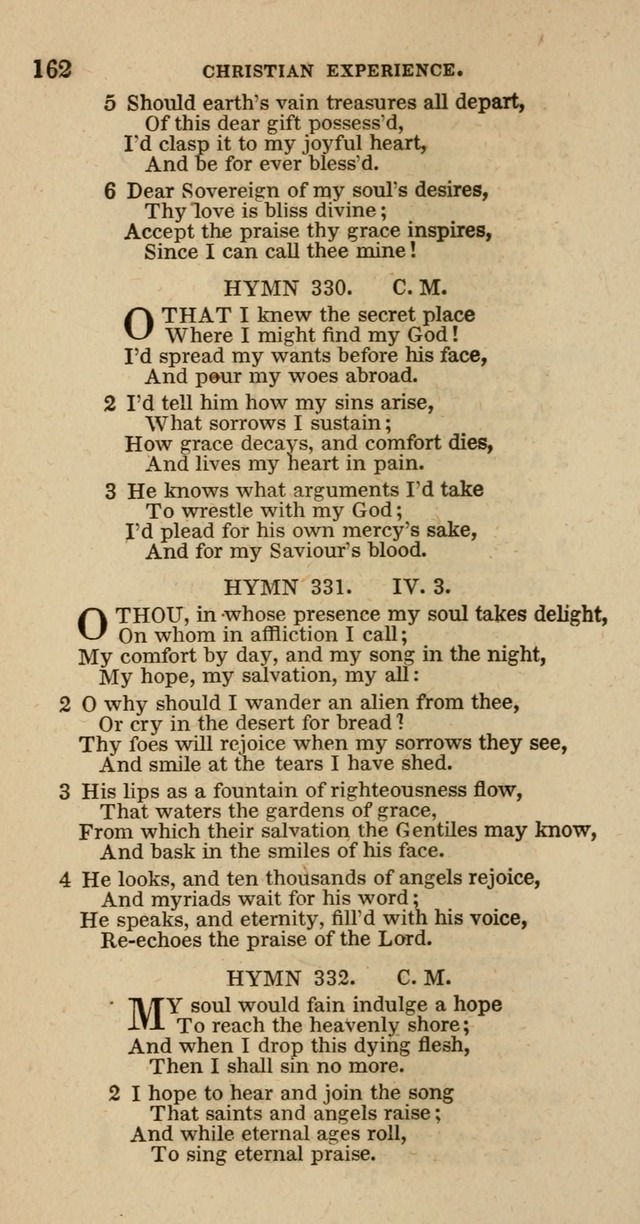 Hymns of the Protestant Episcopal Church of the United States, as authorized by the General Convention: with an additional selection page 162