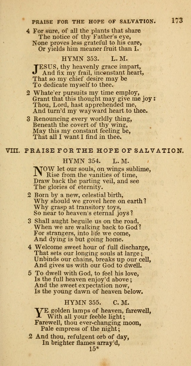 Hymns of the Protestant Episcopal Church of the United States, as authorized by the General Convention: with an additional selection page 173