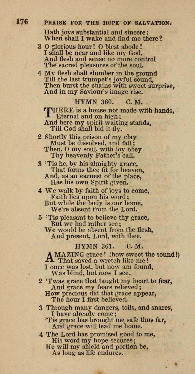 Hymns of the Protestant Episcopal Church of the United States, as authorized by the General Convention: with an additional selection page 176