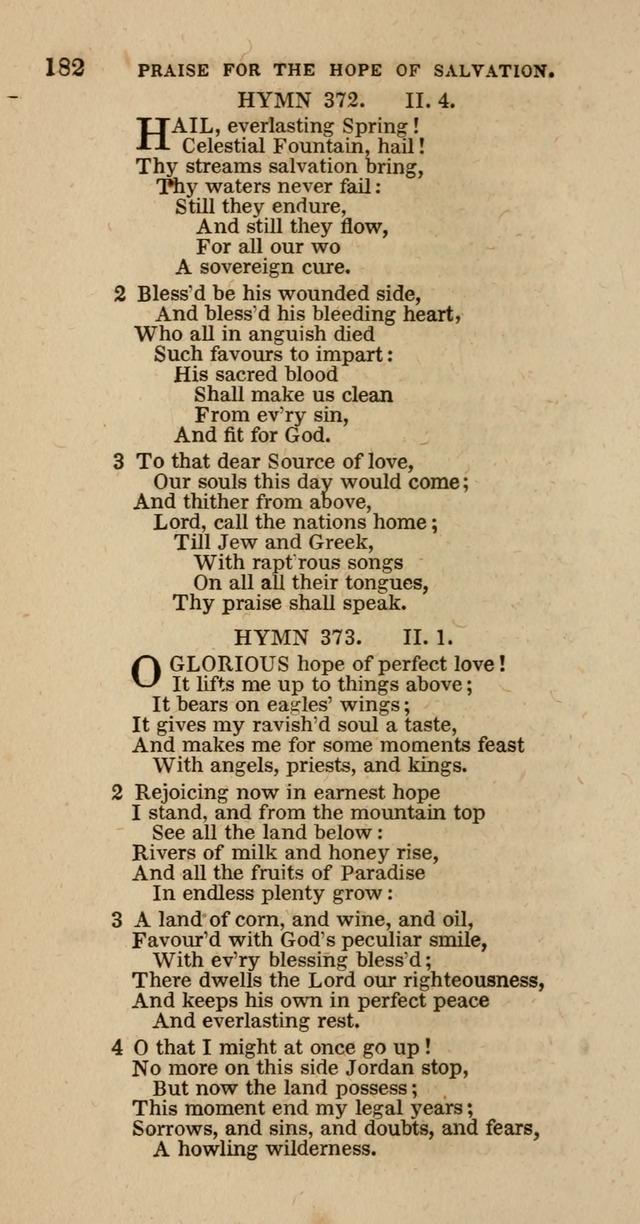 Hymns of the Protestant Episcopal Church of the United States, as authorized by the General Convention: with an additional selection page 182