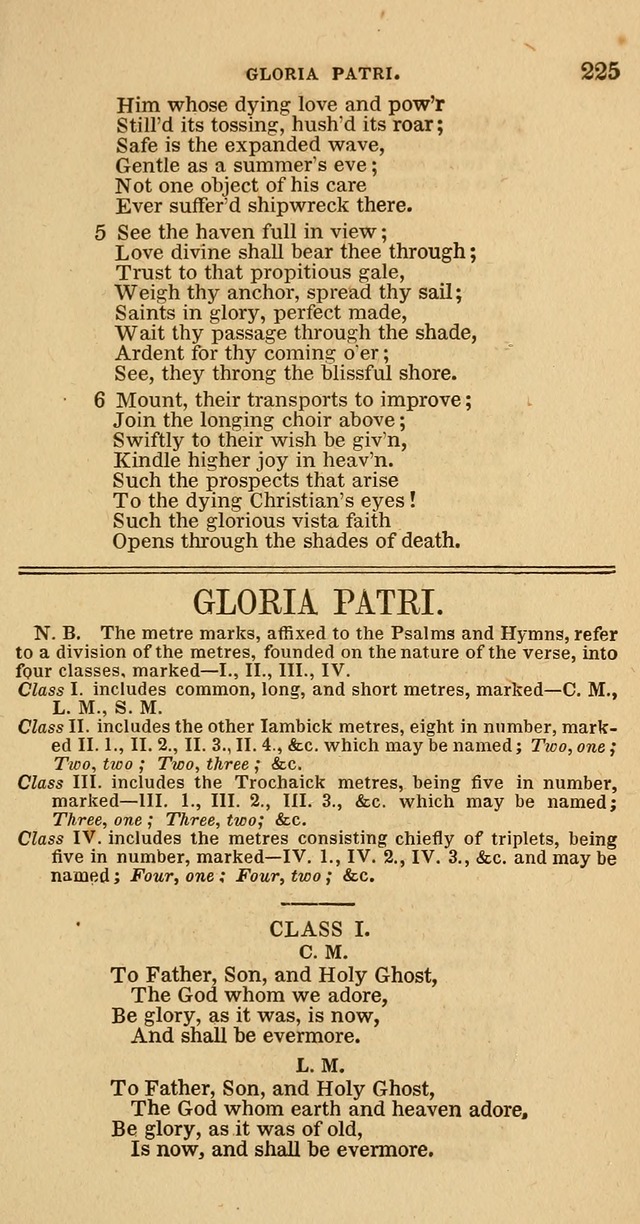 Hymns of the Protestant Episcopal Church of the United States, as authorized by the General Convention: with an additional selection page 225