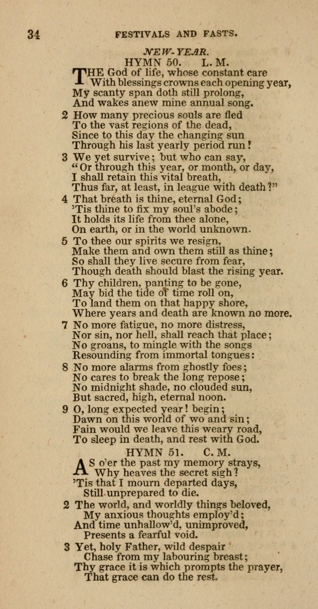 Hymns of the Protestant Episcopal Church of the United States, as authorized by the General Convention: with an additional selection page 34