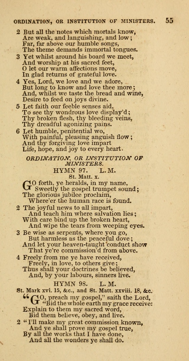 Hymns of the Protestant Episcopal Church of the United States, as authorized by the General Convention: with an additional selection page 55