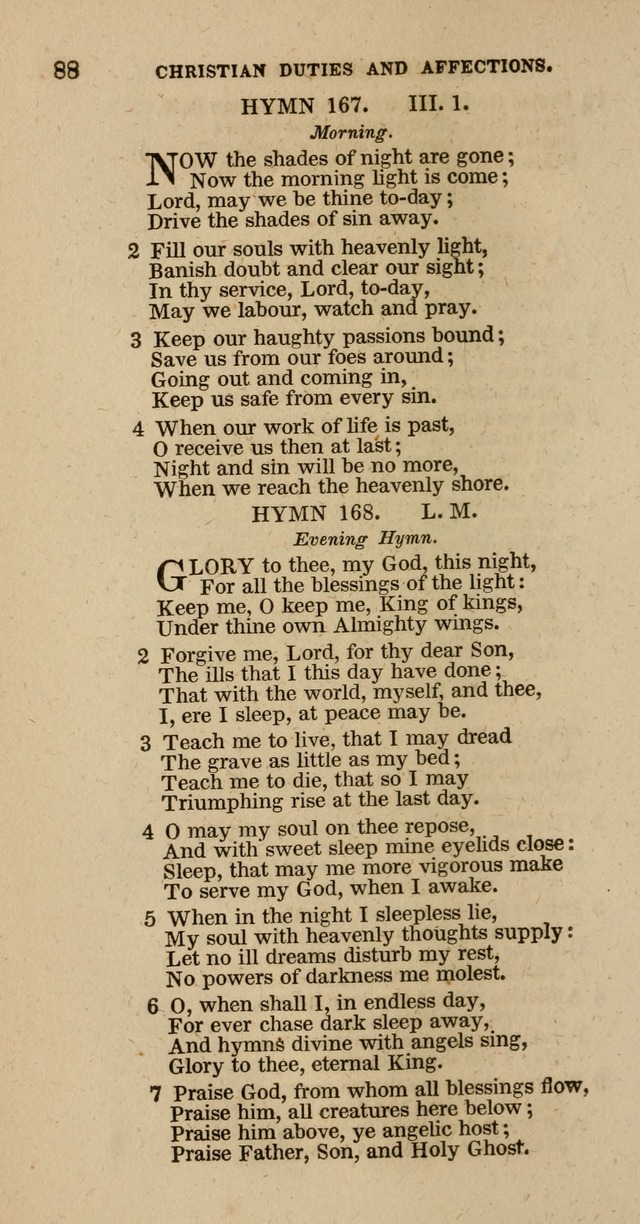 Hymns of the Protestant Episcopal Church of the United States, as authorized by the General Convention: with an additional selection page 88