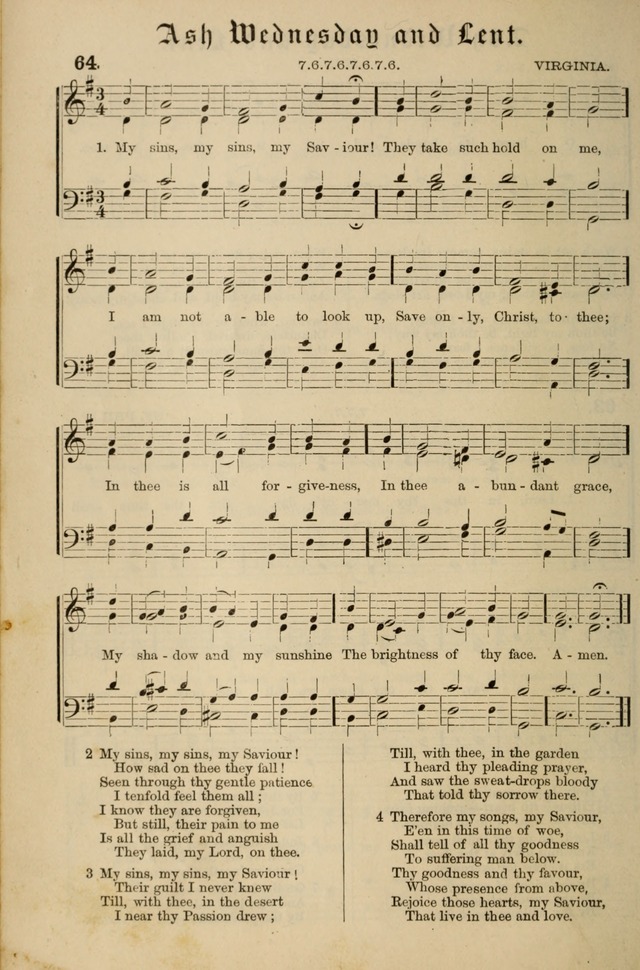 Hymnal and Canticles of the Protestant Episcopal Church with Music (Gilbert & Goodrich) page 66