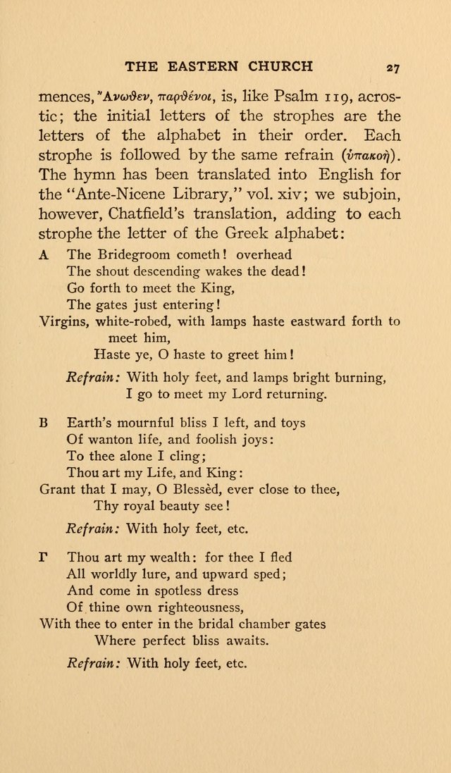 Hymns and Poetry of the Eastern Church page 14