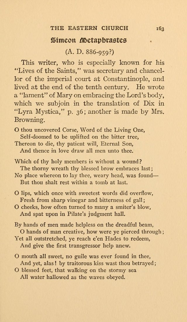 Hymns and Poetry of the Eastern Church page 158