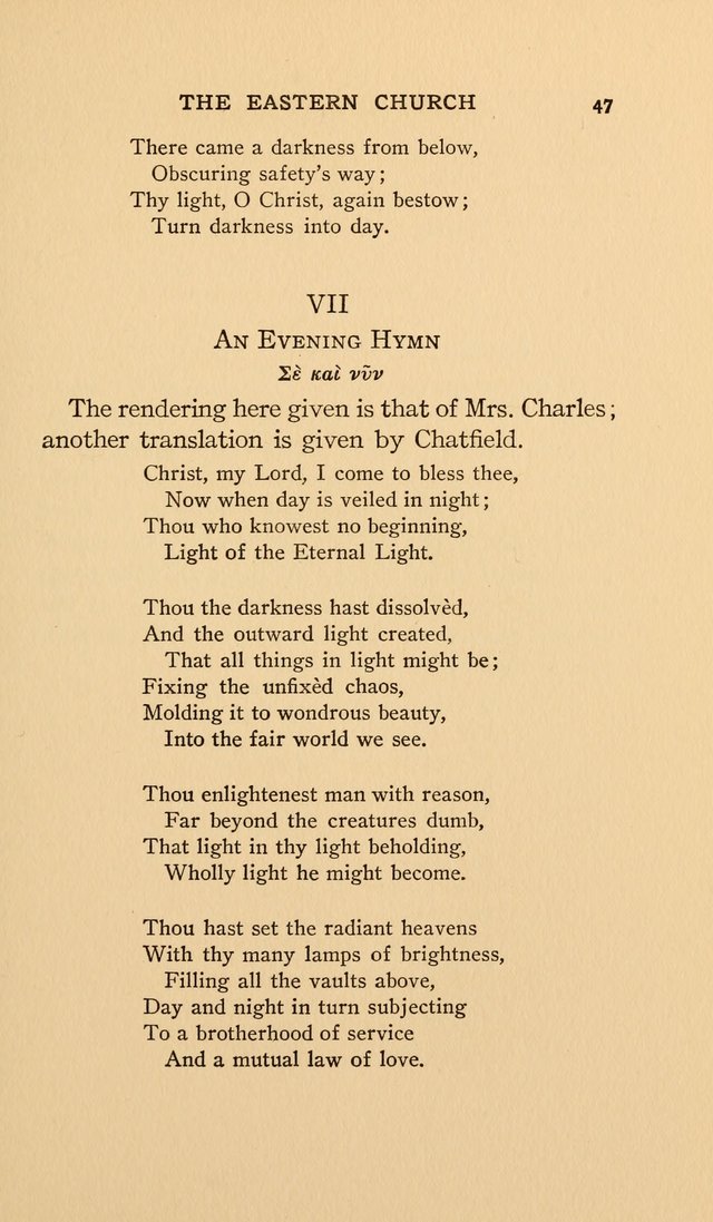 Hymns and Poetry of the Eastern Church page 34