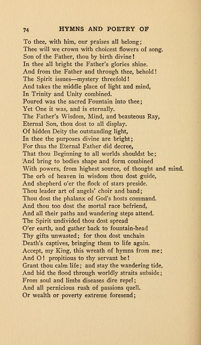 Hymns and Poetry of the Eastern Church page 63