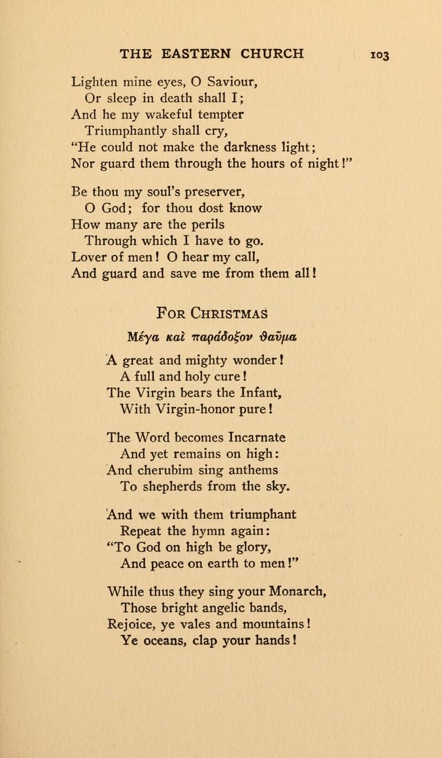 Hymns and Poetry of the Eastern Church page 98