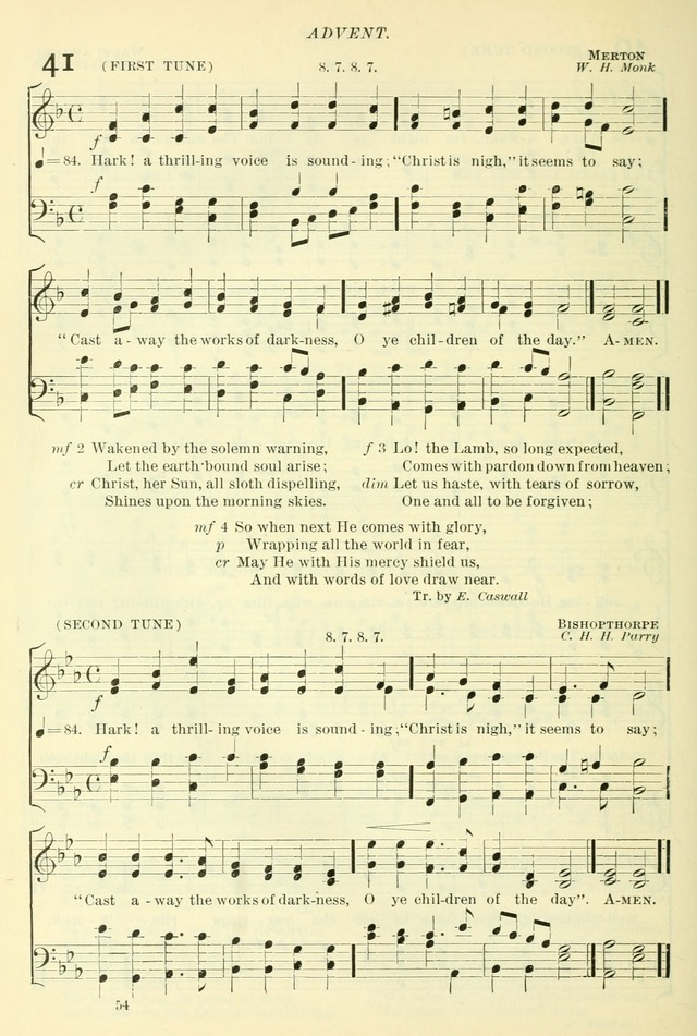 The Church Hymnal: revised and enlarged in accordance with the action of the General Convention of the Protestant Episcopal Church in the United States of America in the year of our Lord 1892. (Ed. B) page 102