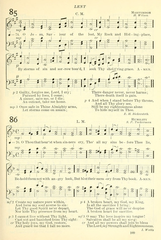 The Church Hymnal: revised and enlarged in accordance with the action of the General Convention of the Protestant Episcopal Church in the United States of America in the year of our Lord 1892. (Ed. B) page 157