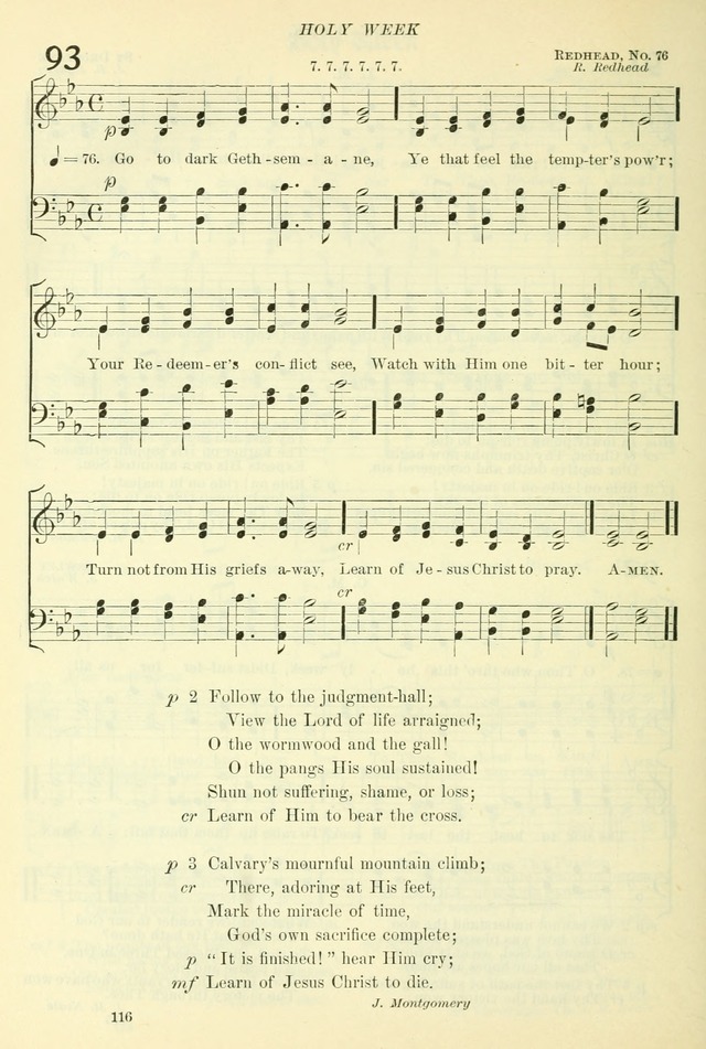 The Church Hymnal: revised and enlarged in accordance with the action of the General Convention of the Protestant Episcopal Church in the United States of America in the year of our Lord 1892. (Ed. B) page 164