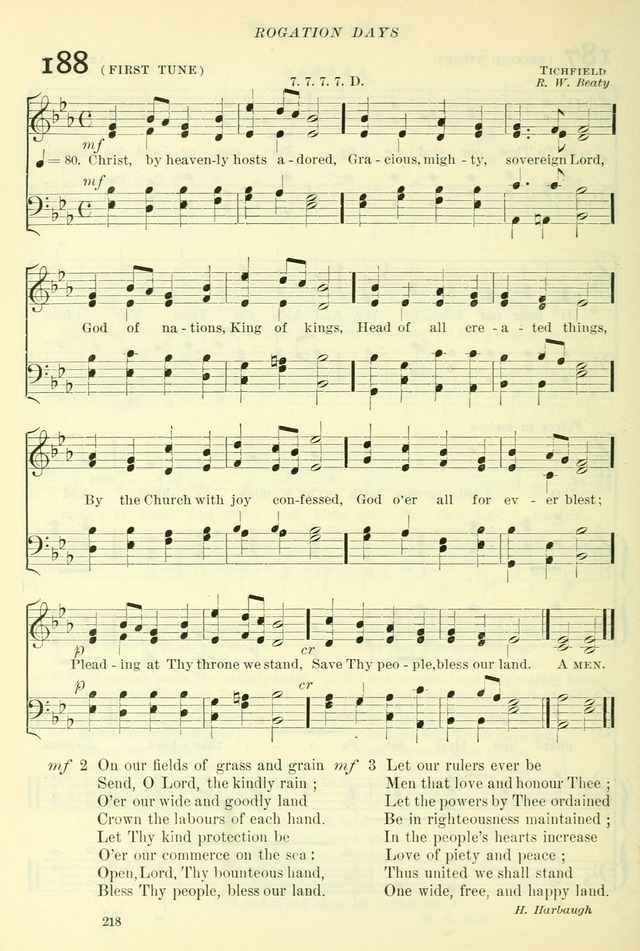 The Church Hymnal: revised and enlarged in accordance with the action of the General Convention of the Protestant Episcopal Church in the United States of America in the year of our Lord 1892. (Ed. B) page 266