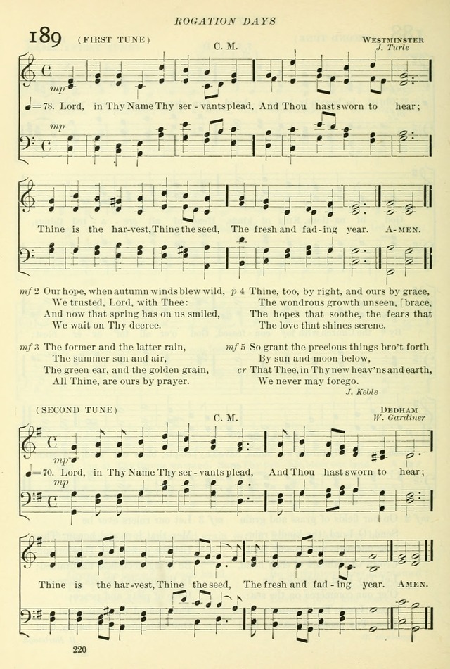 The Church Hymnal: revised and enlarged in accordance with the action of the General Convention of the Protestant Episcopal Church in the United States of America in the year of our Lord 1892. (Ed. B) page 268