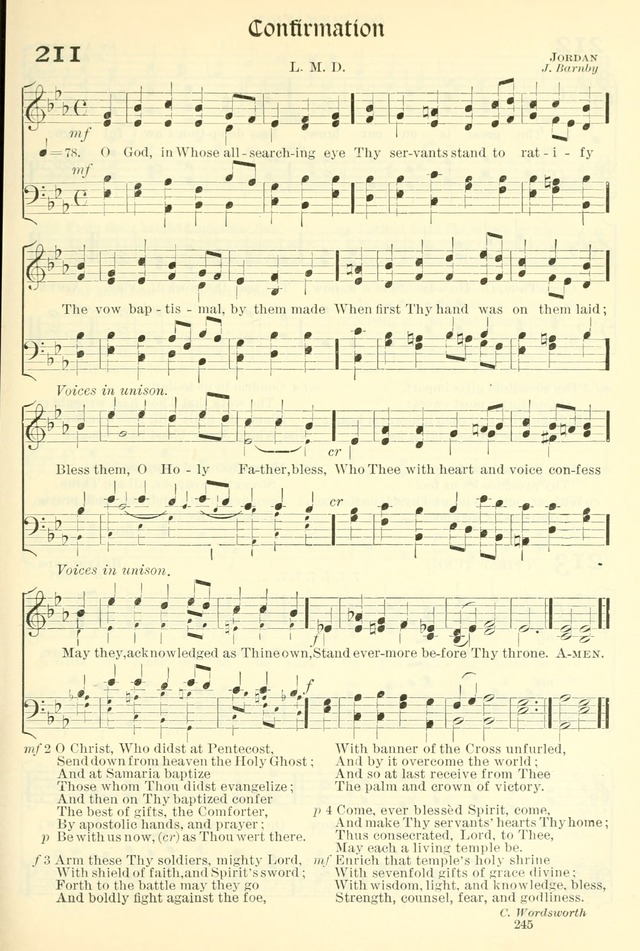 The Church Hymnal: revised and enlarged in accordance with the action of the General Convention of the Protestant Episcopal Church in the United States of America in the year of our Lord 1892. (Ed. B) page 293