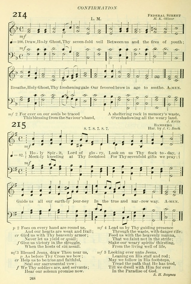 The Church Hymnal: revised and enlarged in accordance with the action of the General Convention of the Protestant Episcopal Church in the United States of America in the year of our Lord 1892. (Ed. B) page 296