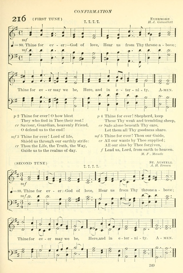 The Church Hymnal: revised and enlarged in accordance with the action of the General Convention of the Protestant Episcopal Church in the United States of America in the year of our Lord 1892. (Ed. B) page 297