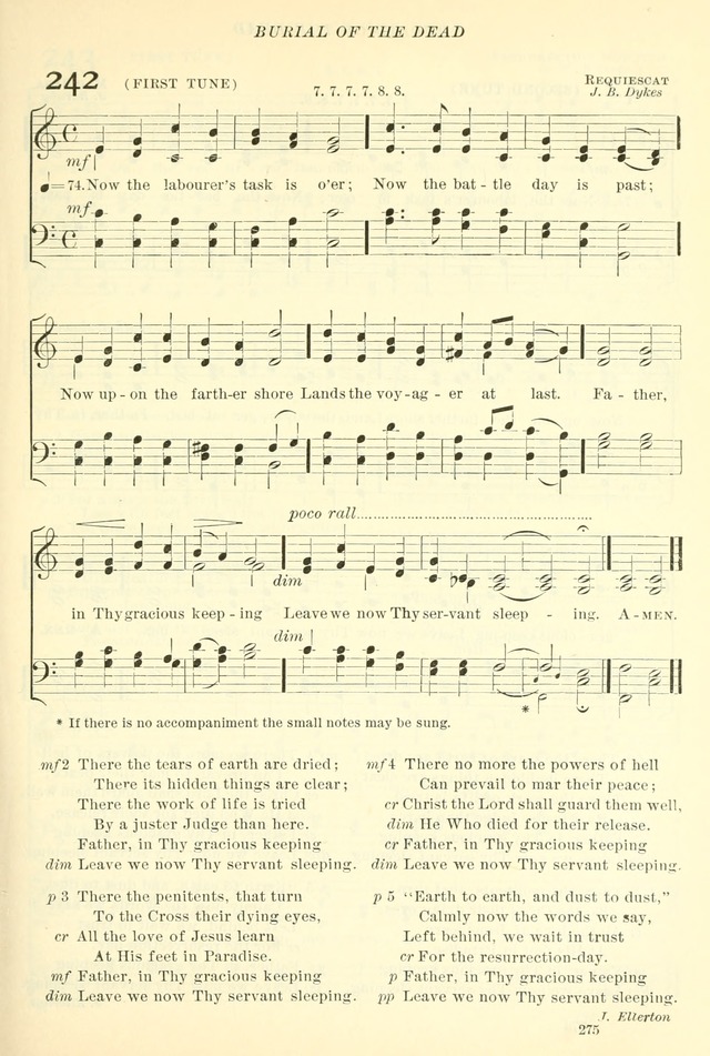 The Church Hymnal: revised and enlarged in accordance with the action of the General Convention of the Protestant Episcopal Church in the United States of America in the year of our Lord 1892. (Ed. B) page 323