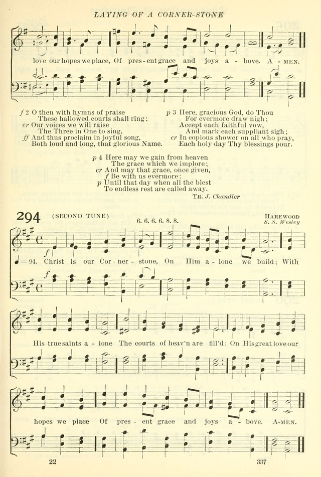 The Church Hymnal: revised and enlarged in accordance with the action of the General Convention of the Protestant Episcopal Church in the United States of America in the year of our Lord 1892. (Ed. B) page 385