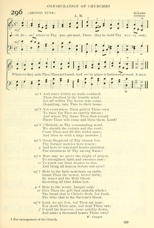 The Church Hymnal: revised and enlarged in accordance with the action of the General Convention of the Protestant Episcopal Church in the United States of America in the year of our Lord 1892. (Ed. B) page 387