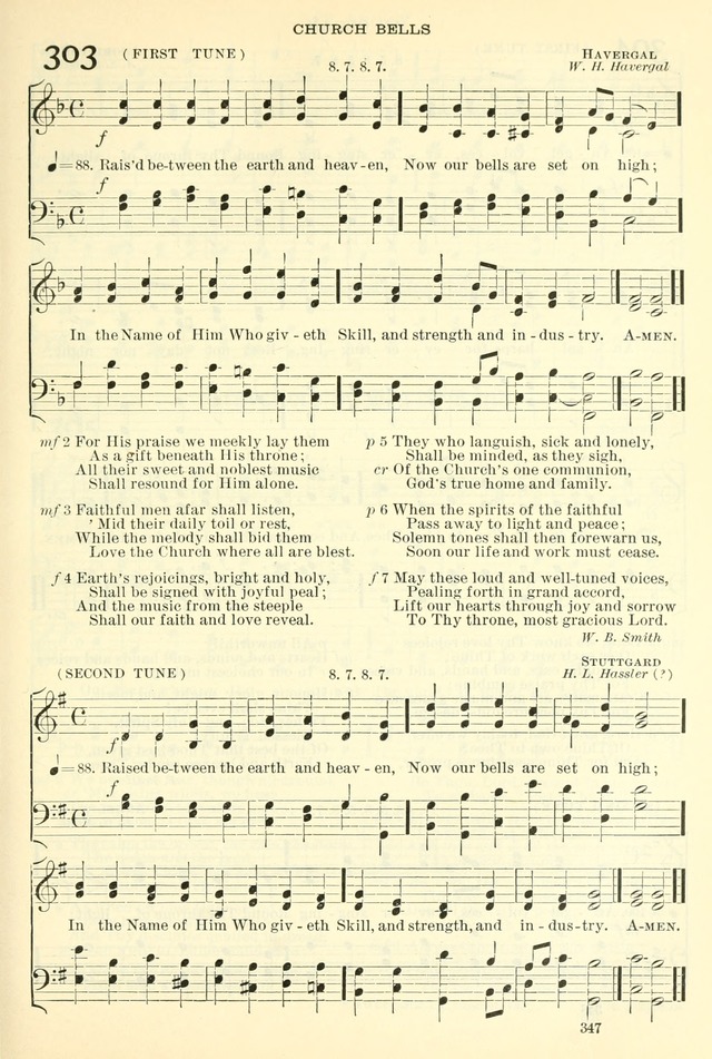 The Church Hymnal: revised and enlarged in accordance with the action of the General Convention of the Protestant Episcopal Church in the United States of America in the year of our Lord 1892. (Ed. B) page 395